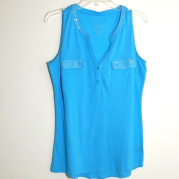 INC International Concepts Tops - Inc international concepts, blue tank top. M